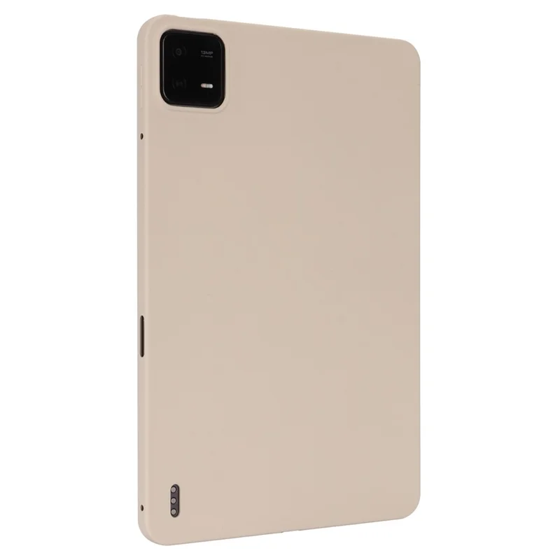 Pour Xiaomi Pad 6 / Pad 6 Pro Étui Airbag aux quatre coins Peau-Tactile Housse de Tablette TPU - Beige
