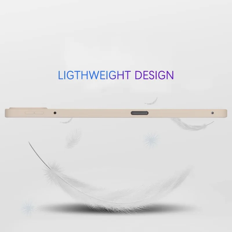 Pour Xiaomi Pad 6 / Pad 6 Pro Étui Airbag aux quatre coins Peau-Tactile Housse de Tablette TPU - Beige