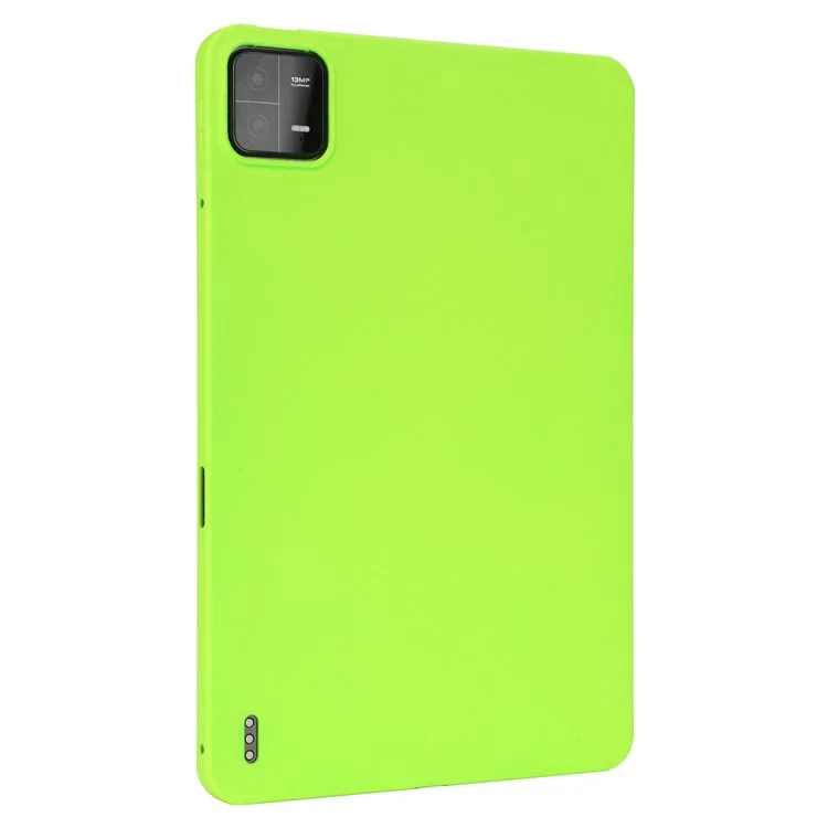 For Xiaomi Pad 6 / Pad 6 Pro Case Four Corners Airbag Skin-Touch TPU Tablet Cover - Fluorescent Green