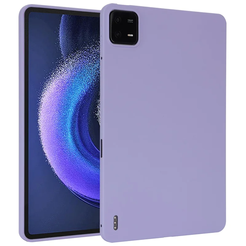 For Xiaomi Pad 6 / Pad 6 Pro Case Four Corners Airbag Skin-Touch TPU Tablet Cover - Light Purple