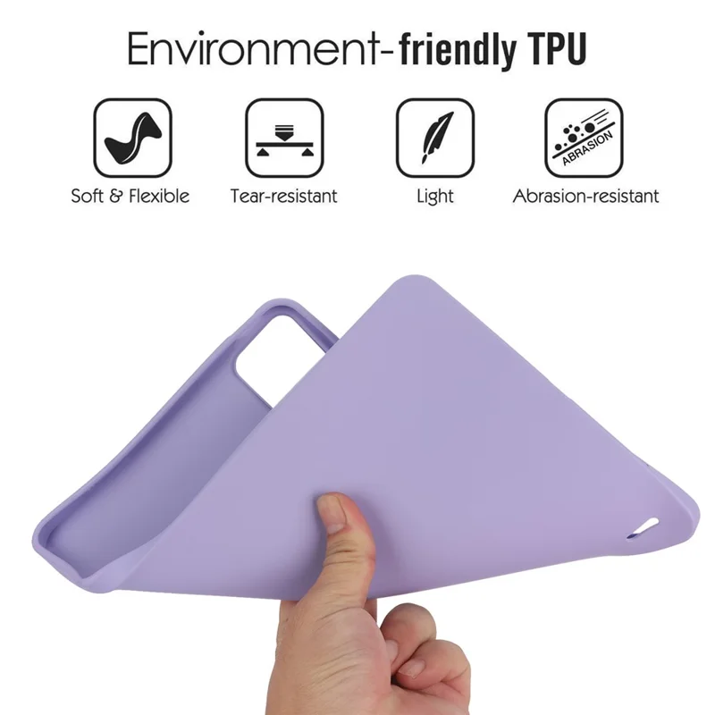 For Xiaomi Pad 6 / Pad 6 Pro Case Four Corners Airbag Skin-Touch TPU Tablet Cover - Light Purple