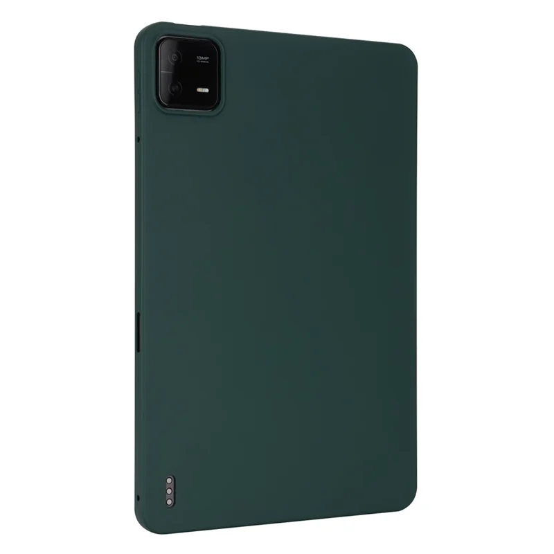 For Xiaomi Pad 6 / Pad 6 Pro Case Four Corners Airbag Skin-Touch TPU Tablet Cover - Blackish Green