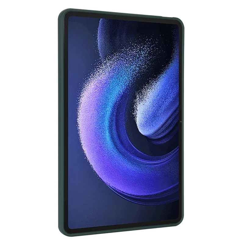 For Xiaomi Pad 6 / Pad 6 Pro Case Four Corners Airbag Skin-Touch TPU Tablet Cover - Blackish Green