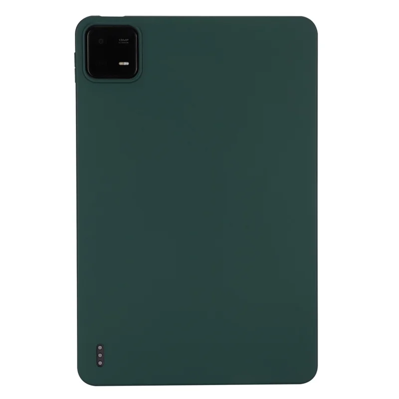 For Xiaomi Pad 6 / Pad 6 Pro Case Four Corners Airbag Skin-Touch TPU Tablet Cover - Blackish Green