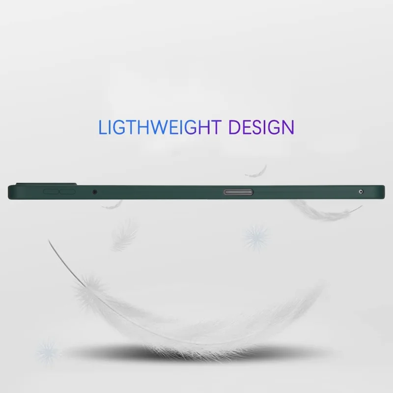 For Xiaomi Pad 6 / Pad 6 Pro Case Four Corners Airbag Skin-Touch TPU Tablet Cover - Blackish Green
