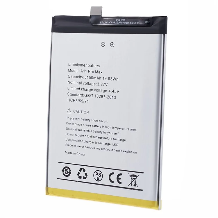 Für Umidigi A11 Pro Max 3.87V 5150mAh wiederaufladbare Li-Polymer-Batterie-Baugruppe