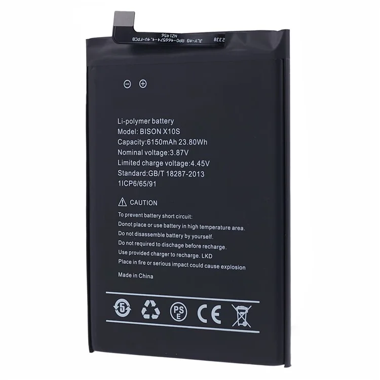 Для аккумулятора Umidigi Bison X10S 3.87V 6150mAh перезаряжаемая литий-полимерная батарея Сборка Часть
