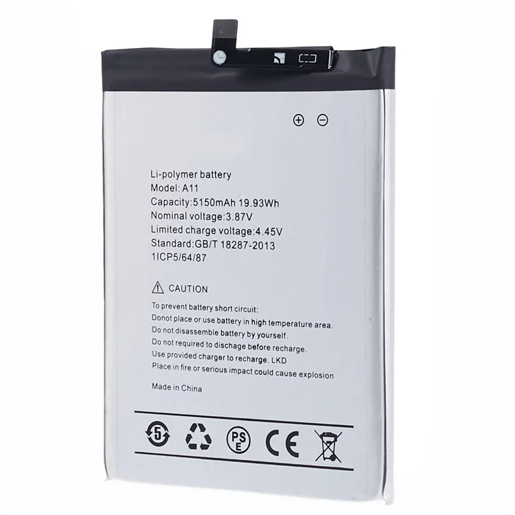 For Umidigi A11 / A11S 3.87V 5150mAh Rechargeable Li-Polymer Battery Assembly Part