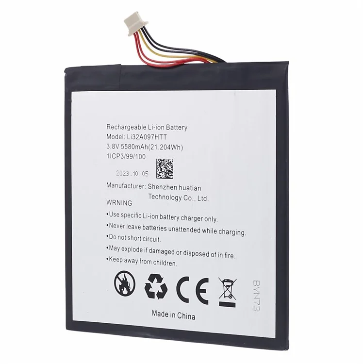 For Blackview Tab 5 3.80V 5580mAh Rechargeable Li-Polymer Battery Assembly Part (Encode: Li32A097HTT)
