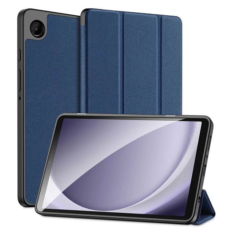 DUX DUCIS Domo Series for Samsung Galaxy Tab A9 Leather Business Case Tri-fold Stand Smart Tablet Cover - Blue