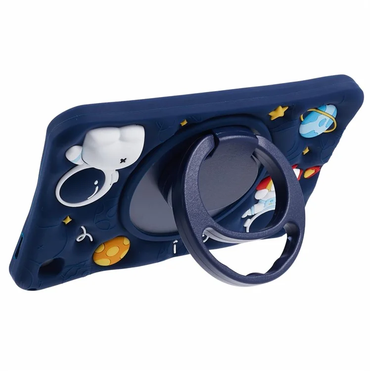Para Samsung Galaxy Tab A7 Lite 8.7-inch T220 Case Astronaut Tablet Kickstand Cover with Lanyard