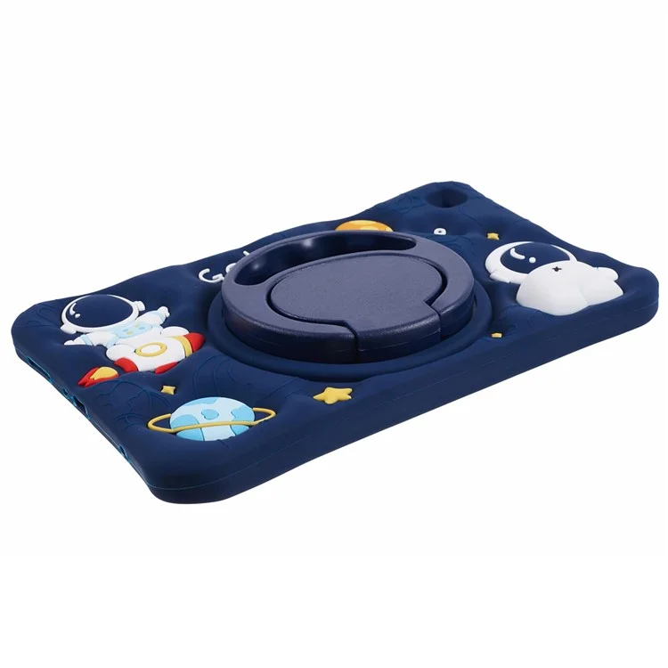 Para Samsung Galaxy Tab A7 Lite 8.7-inch T220 Case Astronaut Tablet Kickstand Cover with Lanyard
