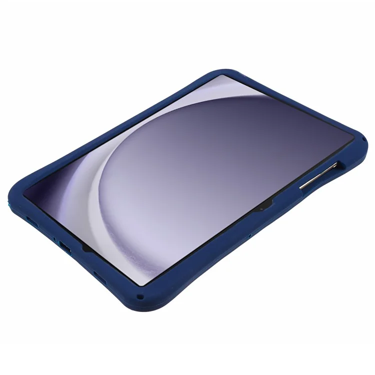 Für Samsung Galaxy Tab A9+ X210 / X216 Case Silikon + PC Tablet Ständer Cover mit Lanyard