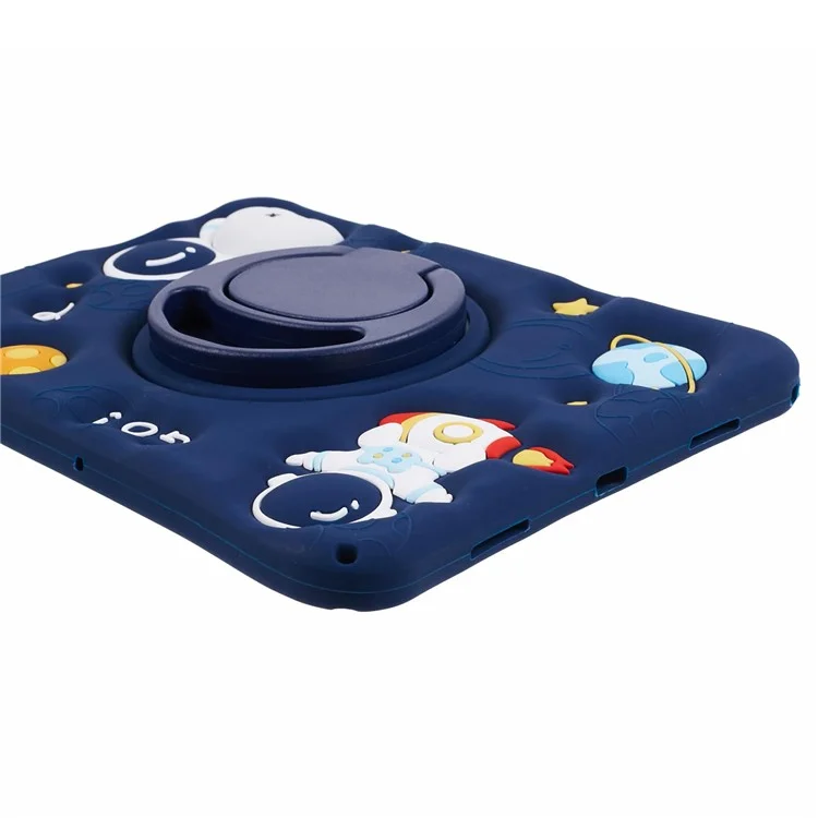 Für Samsung Galaxy Tab A8 10.5 (2021) / (2022) Kickstand Case Astronaut Design Tablet Cover mit Lanyard