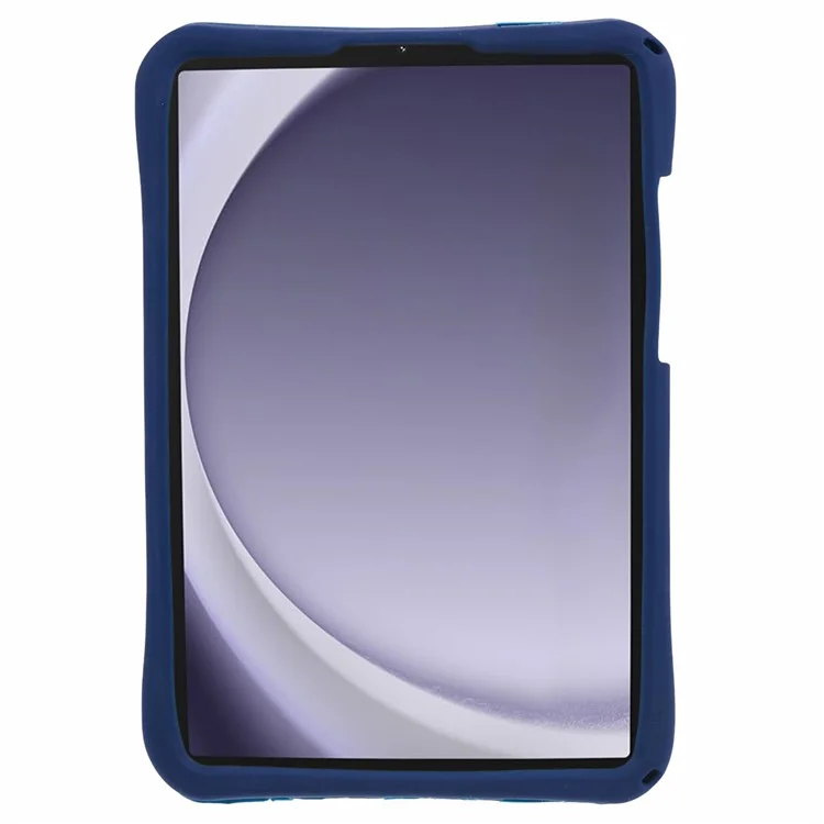 Para Samsung Galaxy Tab A9 T220 X110 / X117 Caso Suporte Silicone + PC Capa Tablet com Cordão