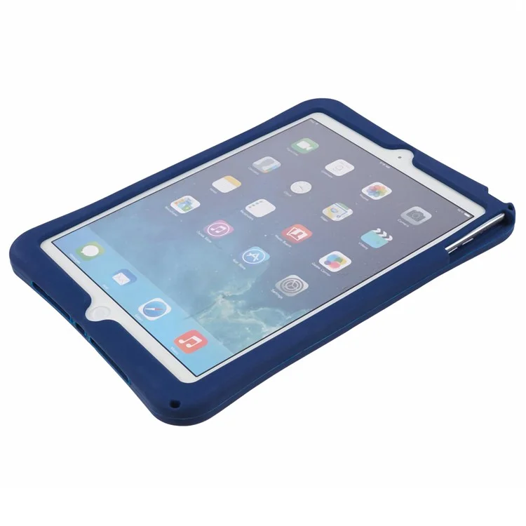 pour ipad 9.7-pouces (2017) / (2018) / ipad air (2013) / couverture de tablette de kickstand air 2 case avec longe