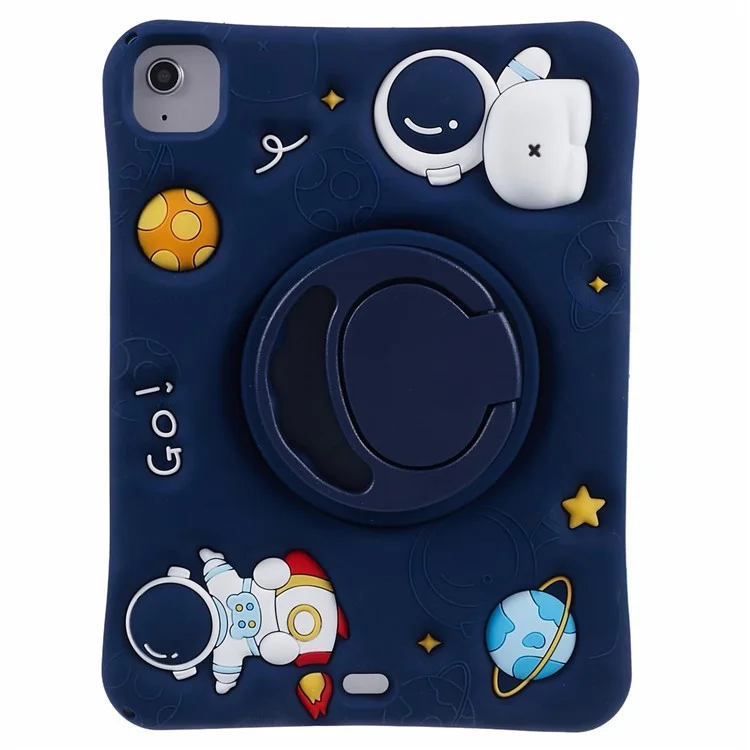 Per iPad Air (2020) / (2022) Custodia protettiva con supporto Astronaut Design Silicone Tablet Cover con Tracolla