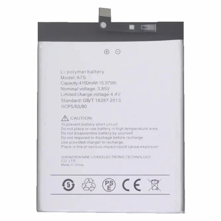 For Umidigi A7S 3.85V 4150mAh Rechargeable Li-Polymer Battery Assembly Part