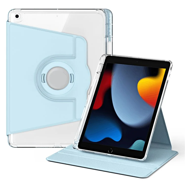 For iPad 9.7-inch (2017) / (2018) / iPad Air (2013) / Air 2 Case Kickstand Detachable Tablet Cover - Baby Blue