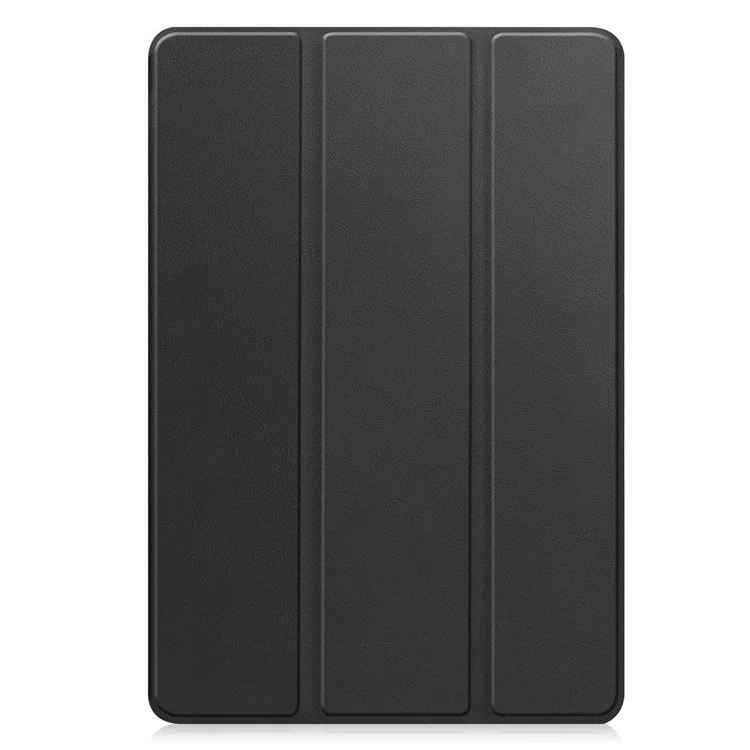 For Samsung Galaxy Tab S10 FE / S9 FE / Tab S9 Smart Case PU Leather+TPU Trifold Stand Tablet Cover with Pencil Holder - Black