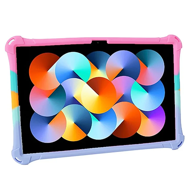Per Xiaomi Redmi Pad SE Case PC+Silicone Tablet Kickstand Cover con tracolla - Colorful  /  Rosa