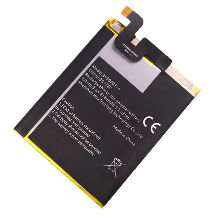 Batería recargable de polímero de litio de 3,85 V y 4180 mAh para Blackview BV9000 / BV9000 Pro (sin logotipo)