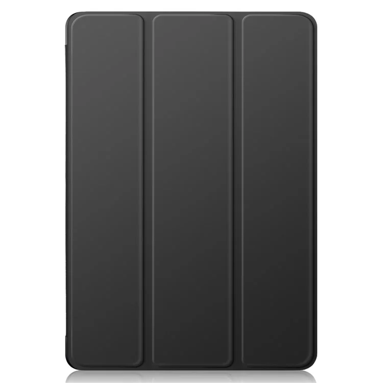 Für Xiaomi Redmi Pad SE Tri-fold Stand Smart Case Leder+TPU+Acryl Tablet Cover mit Stiftfach - Schwarz
