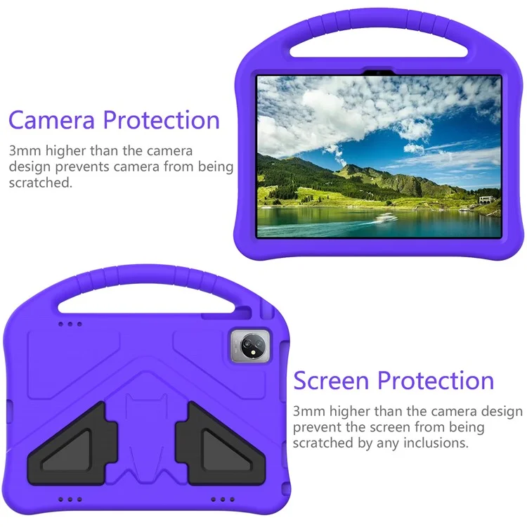 Cover for Blackview Tab 8 / Tab 70 / 7 / Oscal Pad 60 / Teclast M40 Pro / M40 Plus / M40 SE / M40 / P40S / P30S / P20S / P20HD / P40HD EVA Case - Purple