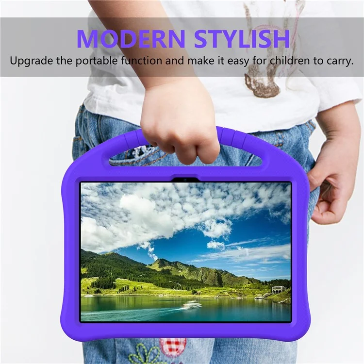 Cover for Blackview Tab 8 / Tab 70 / 7 / Oscal Pad 60 / Teclast M40 Pro / M40 Plus / M40 SE / M40 / P40S / P30S / P20S / P20HD / P40HD EVA Case - Purple