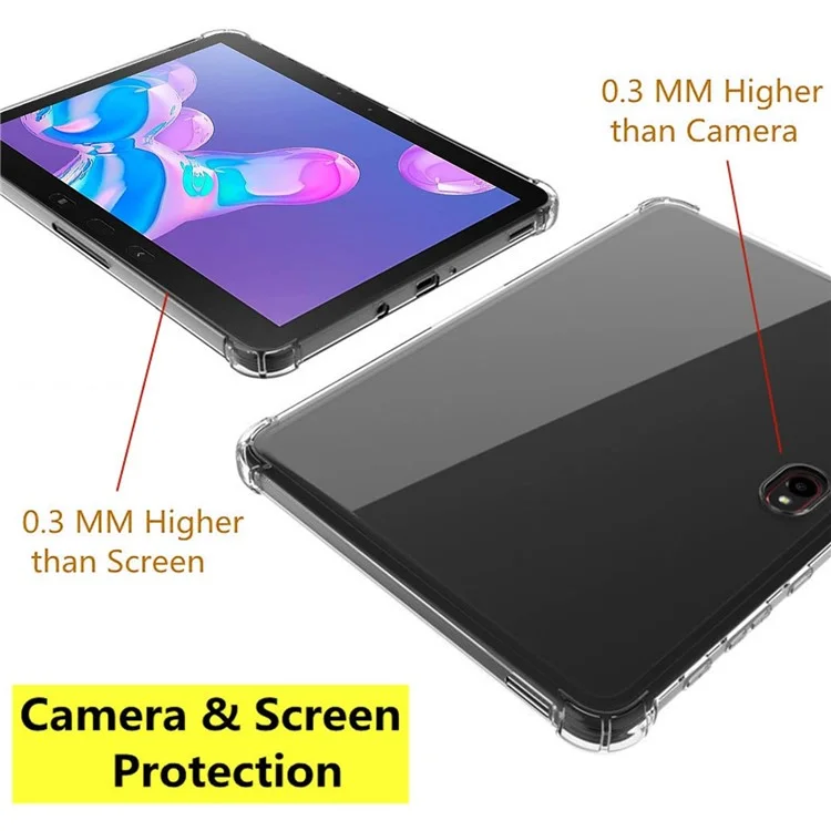 Для чехла Samsung Galaxy Tab Active4 Pro Clear Tablet, усиленные углы, TPU чехол