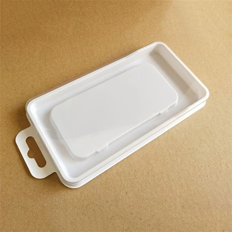 50Pcs Size M Phone Case Packaging Boxes PC+PVC Transparent Displaying Boxes, 16.2 x 8.2cm