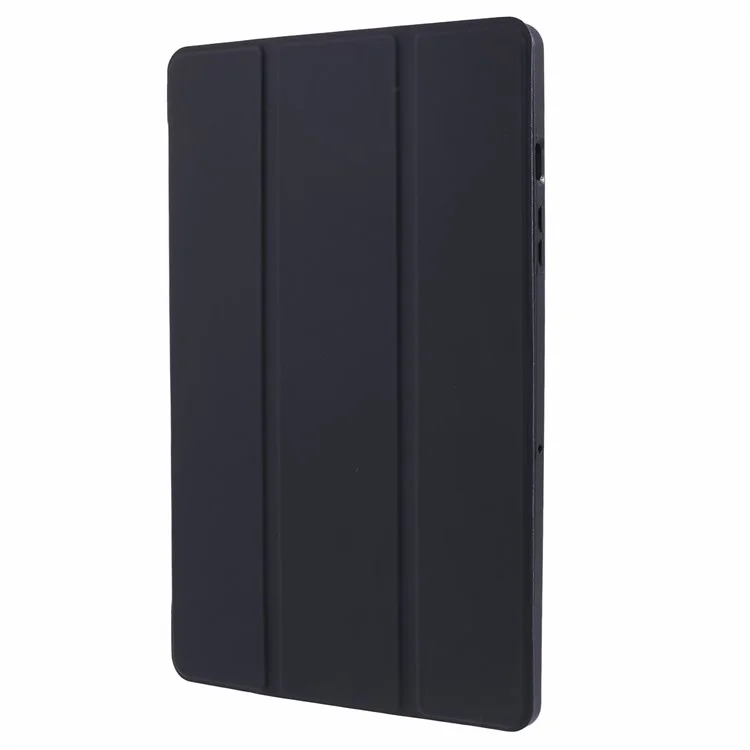 Для Samsung Galaxy Tab A9 Tri-fold Stand Cover PU Leather Honeycomb Texture Tablet Case - Black