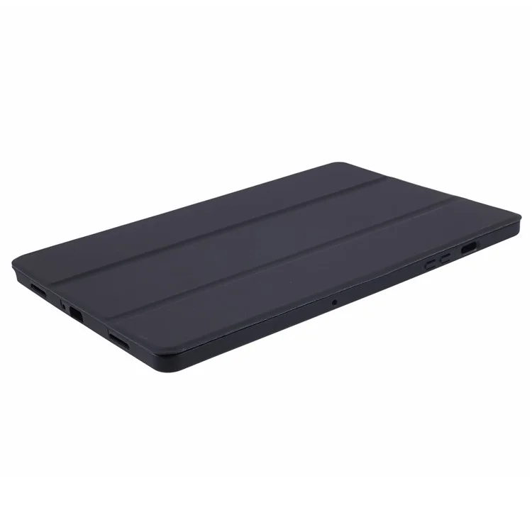 Для Samsung Galaxy Tab A9 Tri-fold Stand Cover PU Leather Honeycomb Texture Tablet Case - Black