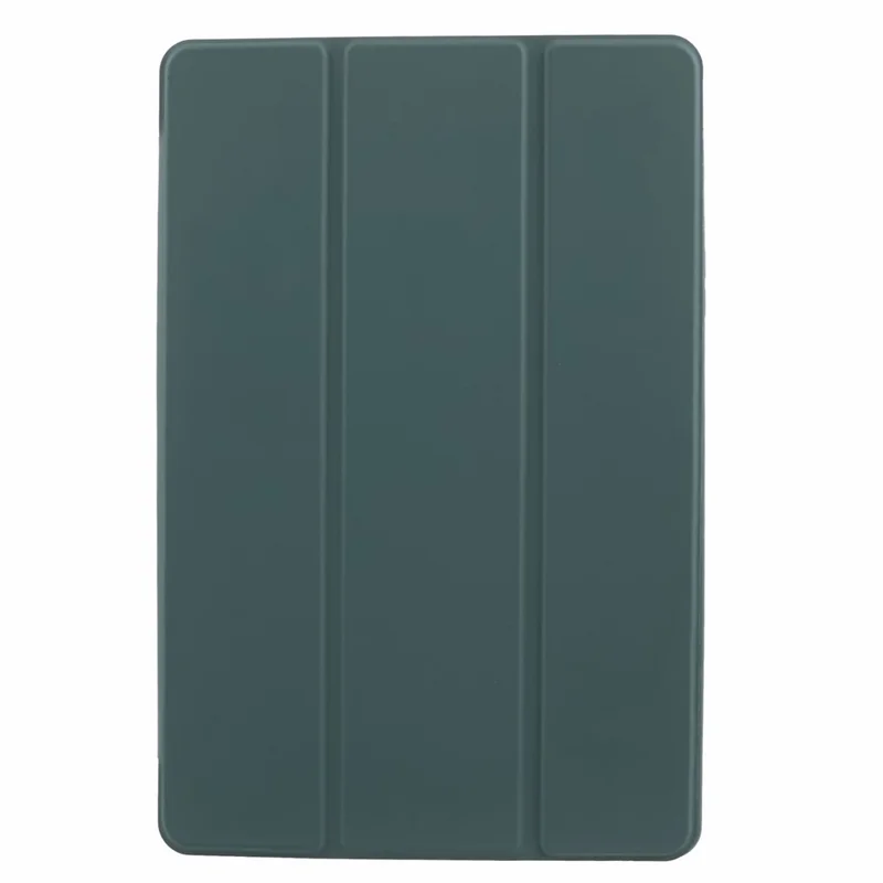 For Samsung Galaxy Tab A9 Tri-fold Stand Cover PU Leather Honeycomb Texture Tablet Case - Dark Green