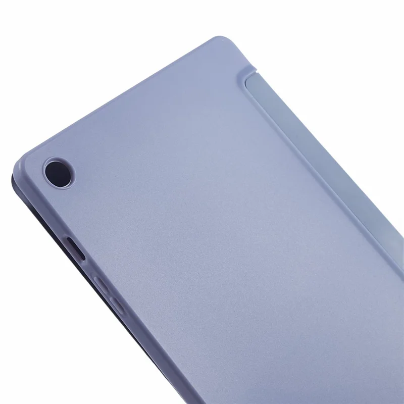 Per Samsung Galaxy Tab A9 Tri-fold Stand Cover PU Leather Honeycomb Texture Tablet Case - Viola