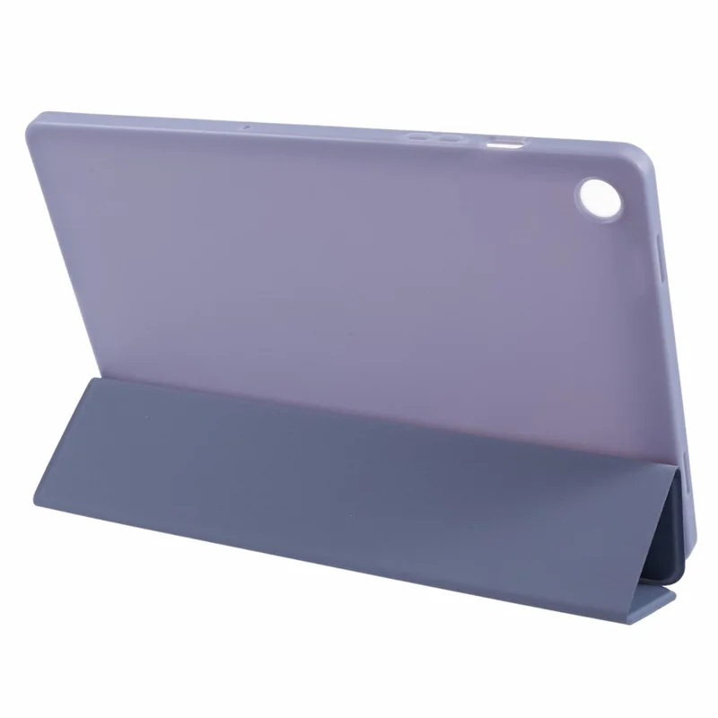 Per Samsung Galaxy Tab A9 Tri-fold Stand Cover PU Leather Honeycomb Texture Tablet Case - Viola