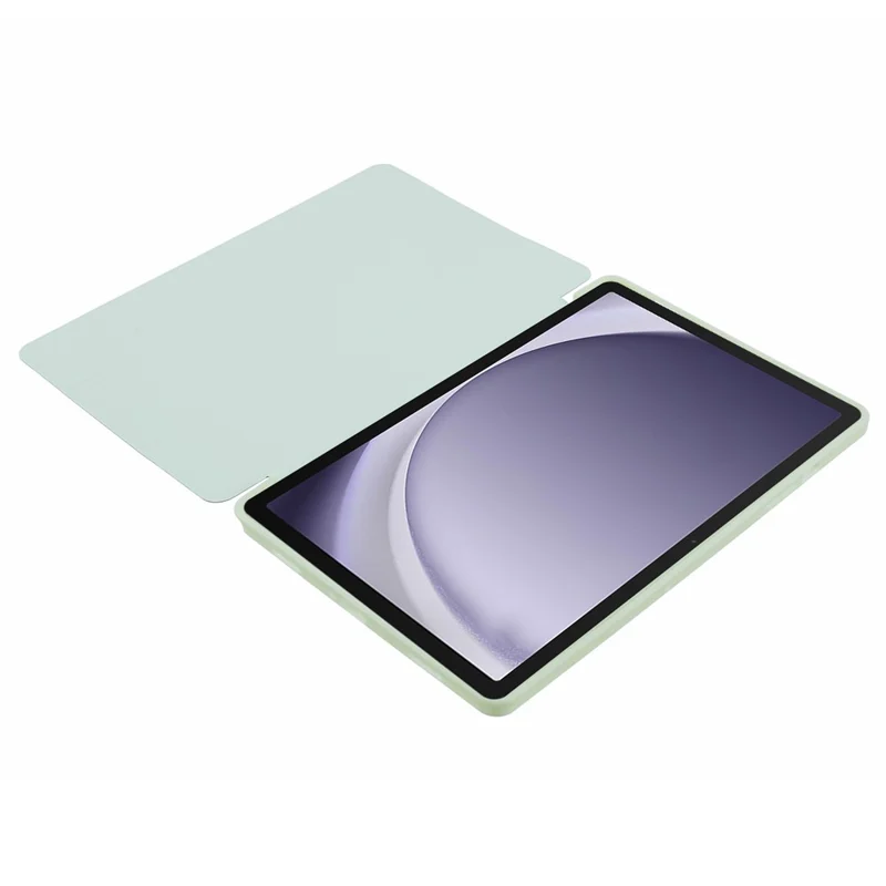 Für Samsung Galaxy Tab A9 Tri-fold Ständer Schutzhülle PU-Leder Wabenstruktur Tabletthülle - Hellgrün