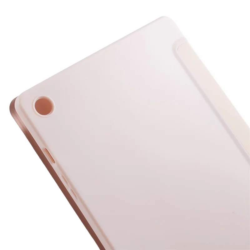 Für Samsung Galaxy Tab A9 Tri-Fold-Ständer-Abdeckung PU-Leder, Wabentextur, Tablet-Hülle - Pink