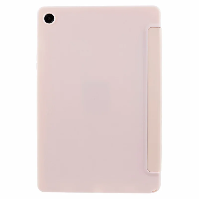 Für Samsung Galaxy Tab A9 Tri-Fold-Ständer-Abdeckung PU-Leder, Wabentextur, Tablet-Hülle - Pink