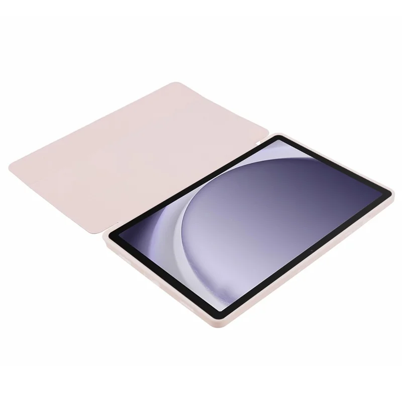 Für Samsung Galaxy Tab A9 Tri-Fold-Ständer-Abdeckung PU-Leder, Wabentextur, Tablet-Hülle - Pink