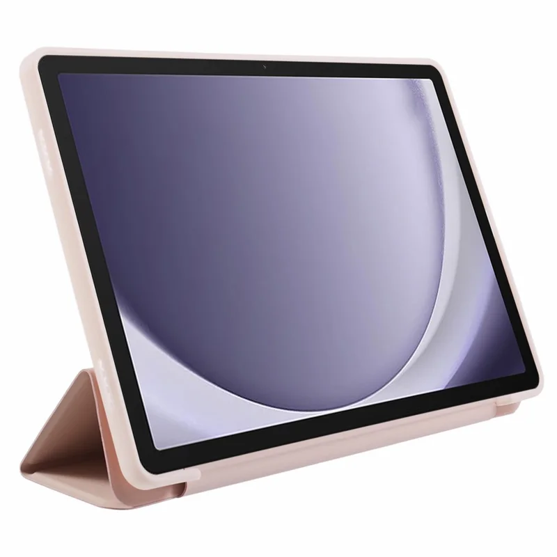 Für Samsung Galaxy Tab A9 Tri-Fold-Ständer-Abdeckung PU-Leder, Wabentextur, Tablet-Hülle - Pink
