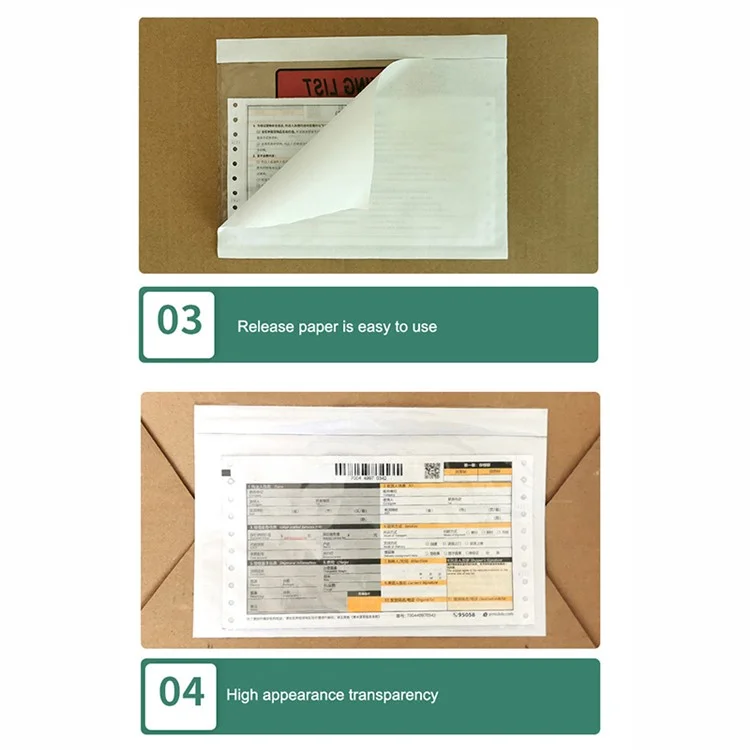 100Pcs 13x9cm Clear Mailing Bags Self Seal Posting Envelopes Packing Storage Back Bags