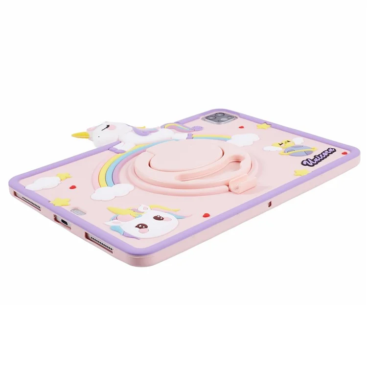 Чехол с подставкой для iPad Air 11 (2024) / Air (2020) / (2022) / iPad Pro 11 (2024) / (2020) / (2021) / (2022) с узором в виде лошади, защищающий от падений