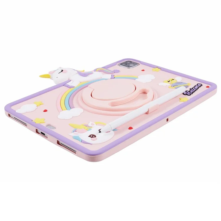 Чехол с подставкой для iPad Air 11 (2024) / Air (2020) / (2022) / iPad Pro 11 (2024) / (2020) / (2021) / (2022) с узором в виде лошади, защищающий от падений