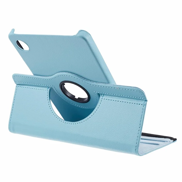 For Samsung Galaxy Tab A9 Case PU Leather Rotating Stand Tablet Cover - Baby Blue