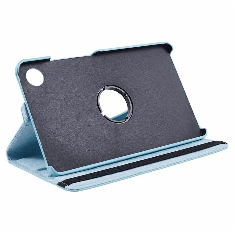 For Samsung Galaxy Tab A9 Case PU Leather Rotating Stand Tablet Cover - Baby Blue