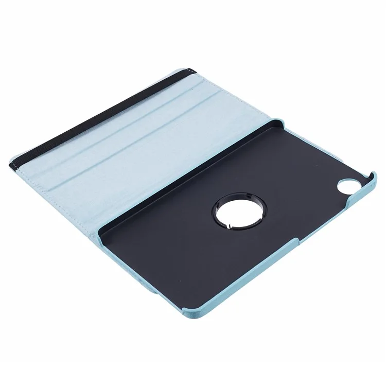 For Samsung Galaxy Tab A9 Case PU Leather Rotating Stand Tablet Cover - Baby Blue