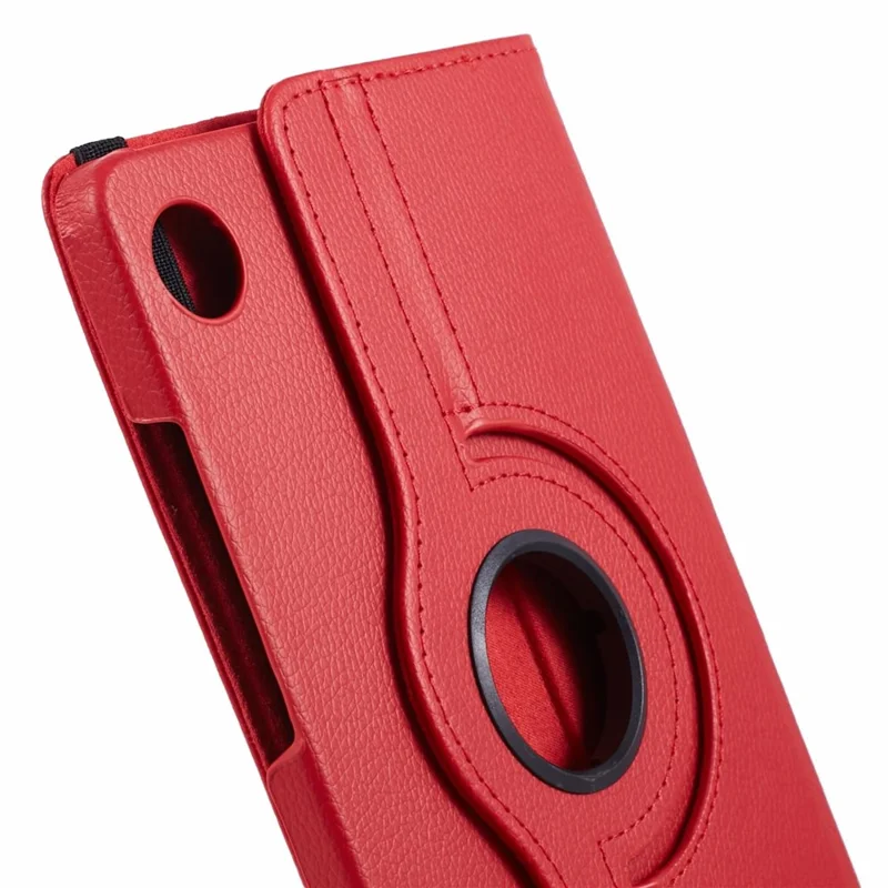 For Samsung Galaxy Tab A11 / A9 Case PU Leather Rotating Stand Tablet Cover - Red