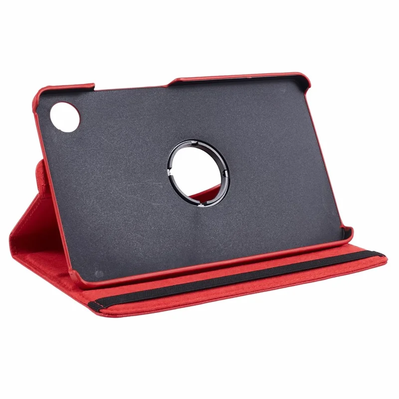 For Samsung Galaxy Tab A11 / A9 Case PU Leather Rotating Stand Tablet Cover - Red