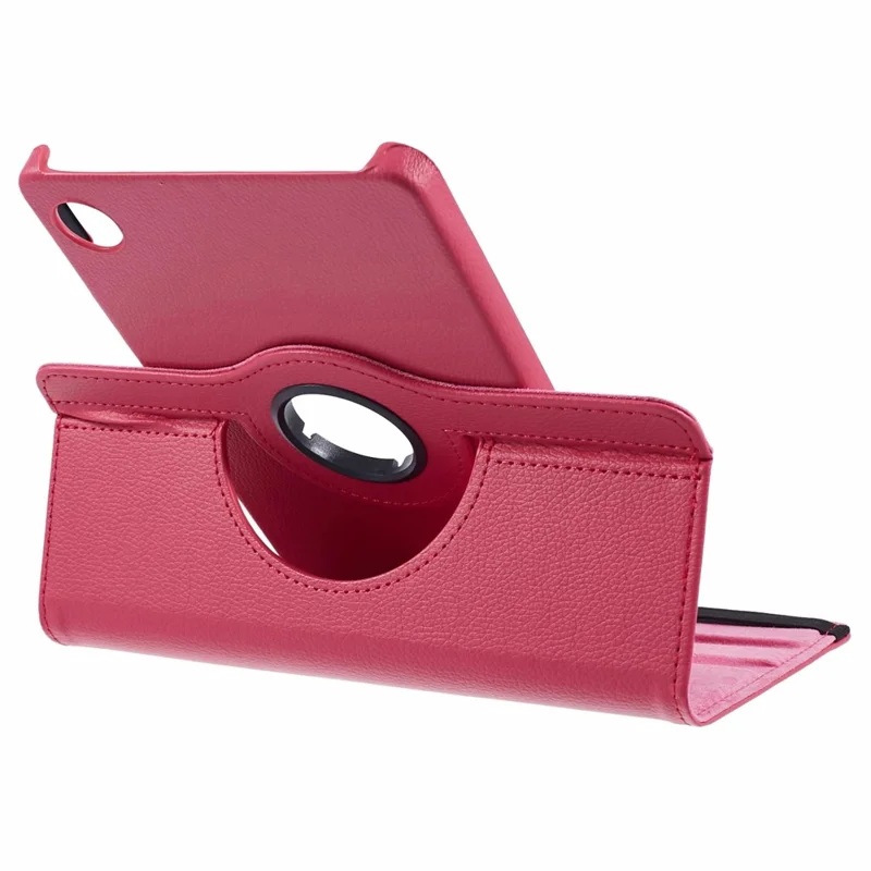 Fodral för Samsung Galaxy Tab A11 / A9, PU-läder med roterande ställ, Rose